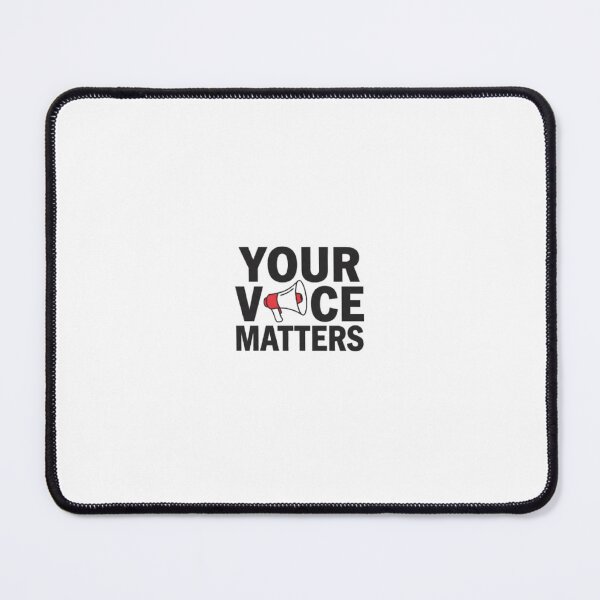 Item preview, Your Voice Matters Minimalist Protest Typographic Design designed and sold by lopaka97.