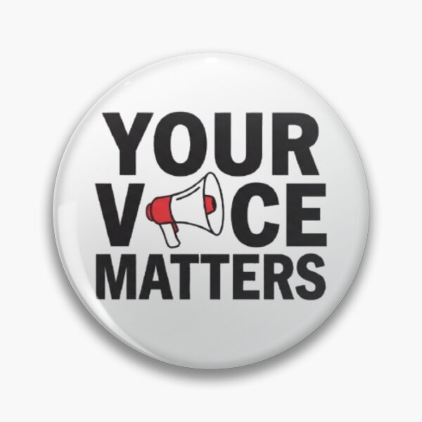 Item preview, Your Voice Matters Minimalist Protest Typographic Design designed and sold by lopaka97.