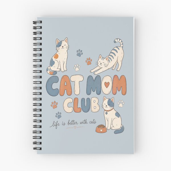 Item preview, Cat Mom Club Shirt - Cute Hand Drawn Cat Illustration Tee designed and sold by Dbm Teeverse.
