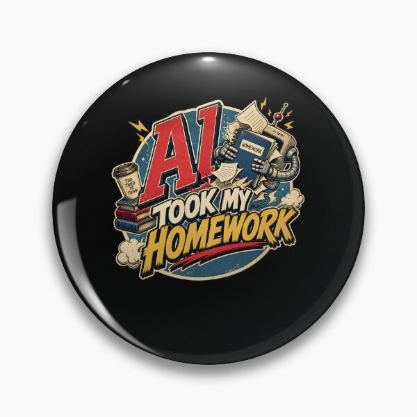 Item preview, AI Took My Homework designed and sold by FreshPixelArt.
