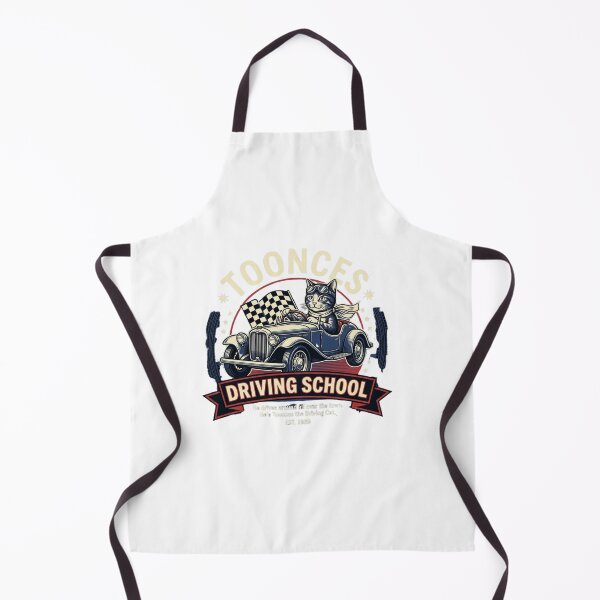 Item preview, Cat Driving School Vintage Retro Art designed and sold by SiarheiYur.