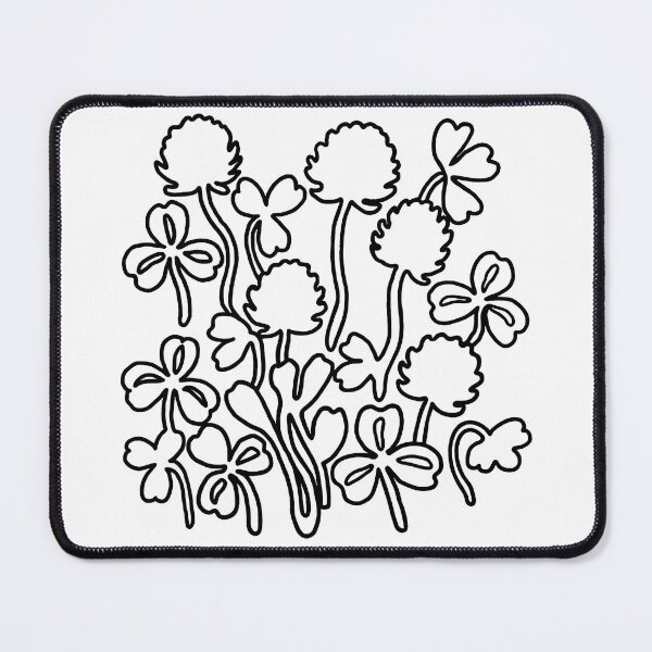 Item preview, Whimsical Clover Flowers | Bold Minimal Botanical Line Art designed and sold by IwonaKpn.