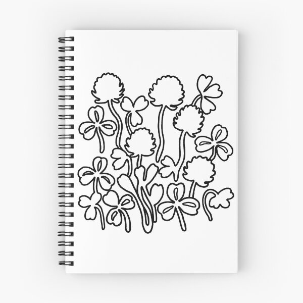 Item preview, Whimsical Clover Flowers | Bold Minimal Botanical Line Art designed and sold by IwonaKpn.