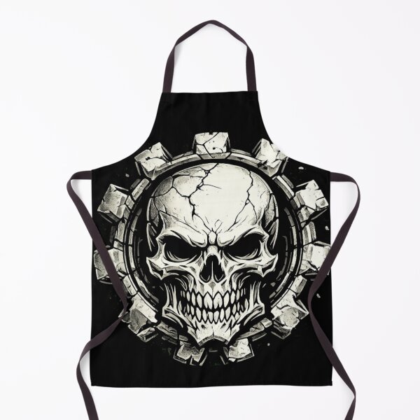 Item preview, Dark Industrial Gear and Cracked Skull designed and sold by Munib320.