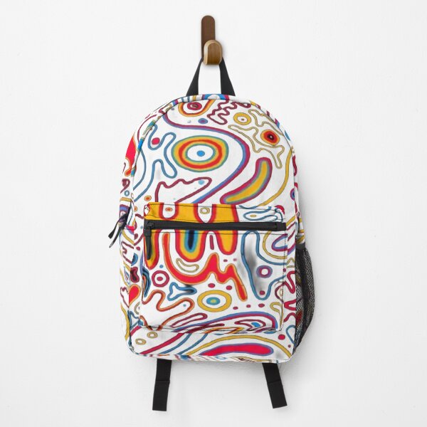 Item preview, Psychedelic Neon Pattern - Fluorescent Abstract Art and Organic Shapes designed and sold by RAYBIL.