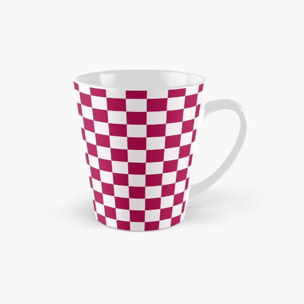Item preview, Deep Red and White Chequered Pattern designed and sold by Jeallan Designs.