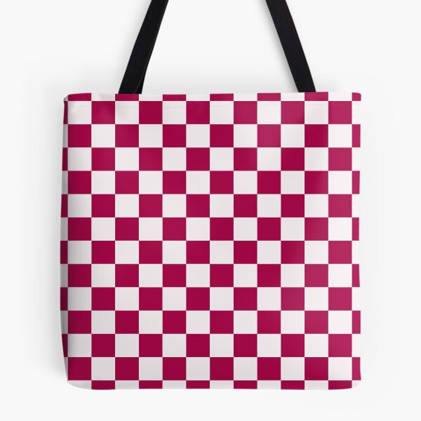 Item preview, Deep Red and White Chequered Pattern designed and sold by Jeallan Designs.