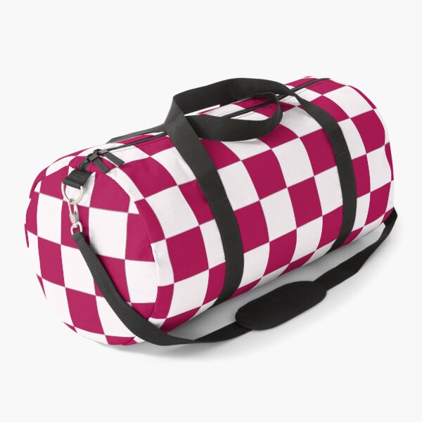 Item preview, Deep Red and White Chequered Pattern designed and sold by Jeallan Designs.