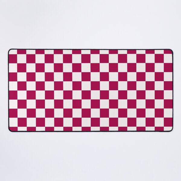 Item preview, Deep Red and White Chequered Pattern designed and sold by Jeallan Designs.