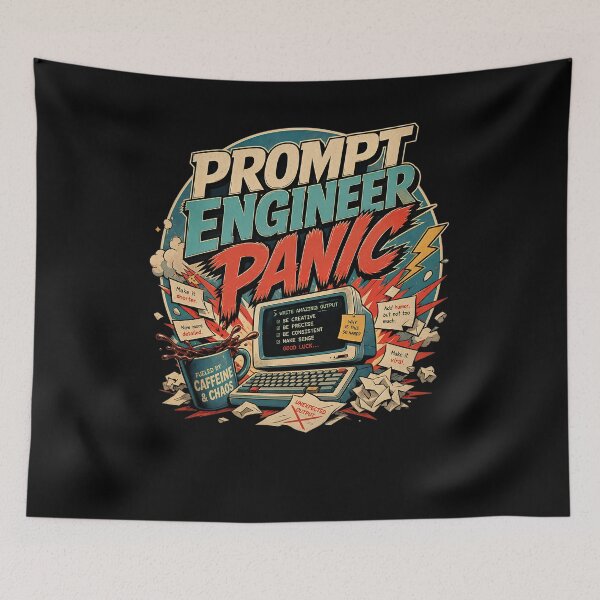 Item preview, Prompt Engineer Panic designed and sold by FreshPixelArt.