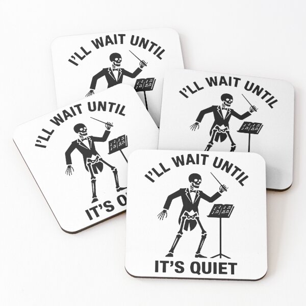 Item preview,  I'll Wait Until It's Quiet Funny Music Teacher Skeleton Conductor  designed and sold by raedattia.