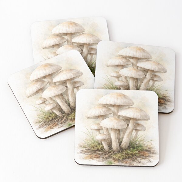 Item preview, Vintage Watercolor Forest Mushrooms - Botanical Woodland Mushroom Illustration designed and sold by Darlin8888.