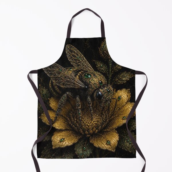 Item preview, Jeweled Bee on Golden Flower designed and sold by VelarisMoon.