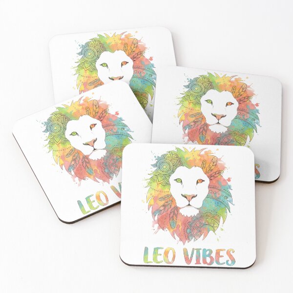 Item preview, Leo Vibes Pen & Watercolor Lion designed and sold by Debbie Schulte.