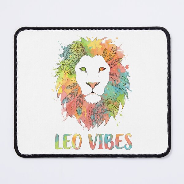 Item preview, Leo Vibes Pen & Watercolor Lion designed and sold by Debbie Schulte.