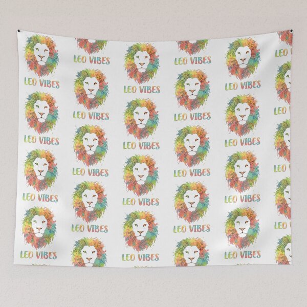 Item preview, Leo Vibes Pen & Watercolor Lion designed and sold by Debbie Schulte.