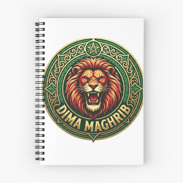 Item preview, Dima Maghrib Atlas Lion Mascot - Morocco Football Heritage Vintage Emblem designed and sold by HICHAMORO.