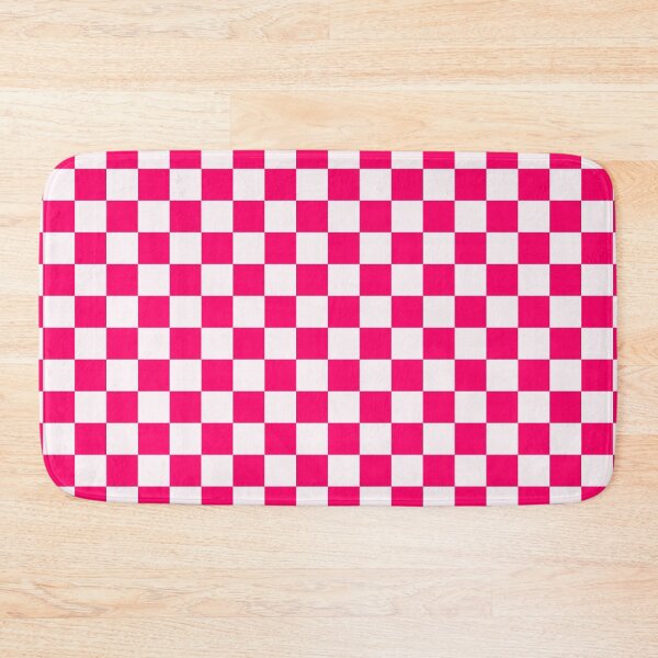 Item preview, Bright Pink and White Chequered Pattern designed and sold by Jeallan Designs.