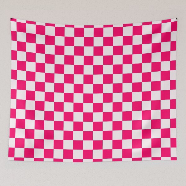Item preview, Bright Pink and White Chequered Pattern designed and sold by Jeallan Designs.