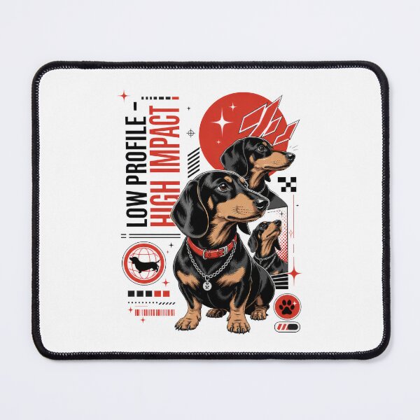 Item preview, Black and Tan Dachshund Low Profile High Impact designed and sold by AntiqueImages.