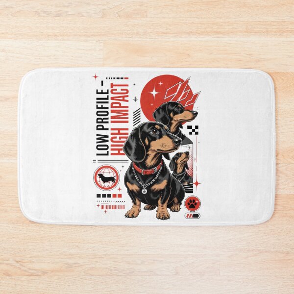 Item preview, Black and Tan Dachshund Low Profile High Impact designed and sold by AntiqueImages.