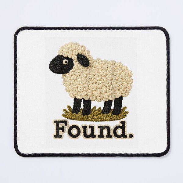 Item preview, Found Sheep Psalm 23 Christian Faith designed and sold by TRLKeownArt.