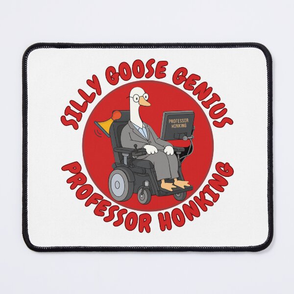 Item preview, Silly Goose Genius – Professor Honking Funny Math Goose Meme designed and sold by BritishDelights.