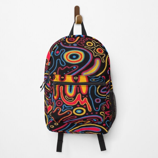 Item preview, Psychedelic Neon Pattern - Fluorescent Abstract Art and Organic Shapes designed and sold by RAYBIL.