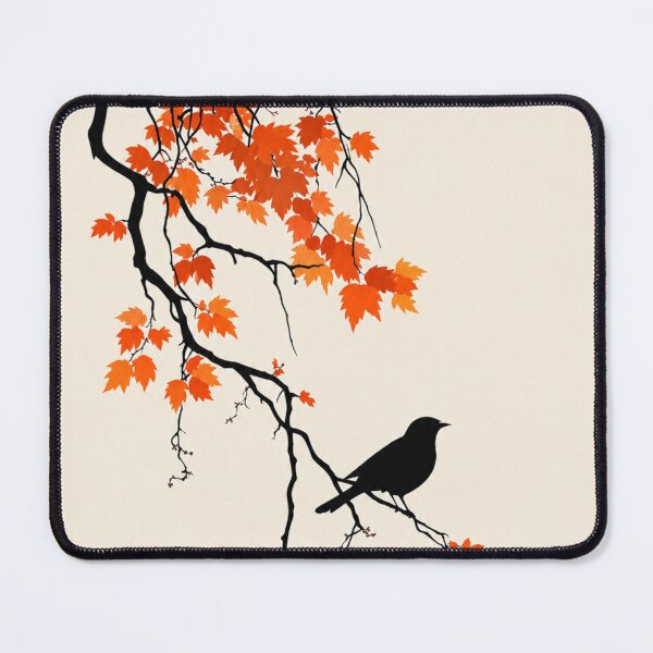 Item preview, Autumn Raven Silhouette – Minimalist Japanese Maple Wall Art designed and sold by ArtesioByZaber.