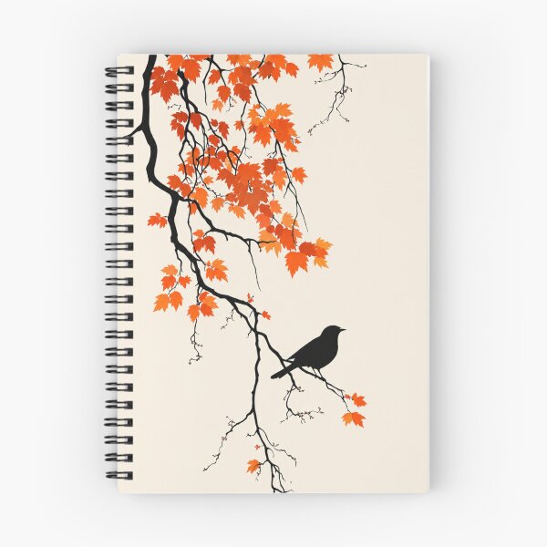 Item preview, Autumn Raven Silhouette – Minimalist Japanese Maple Wall Art designed and sold by ArtesioByZaber.