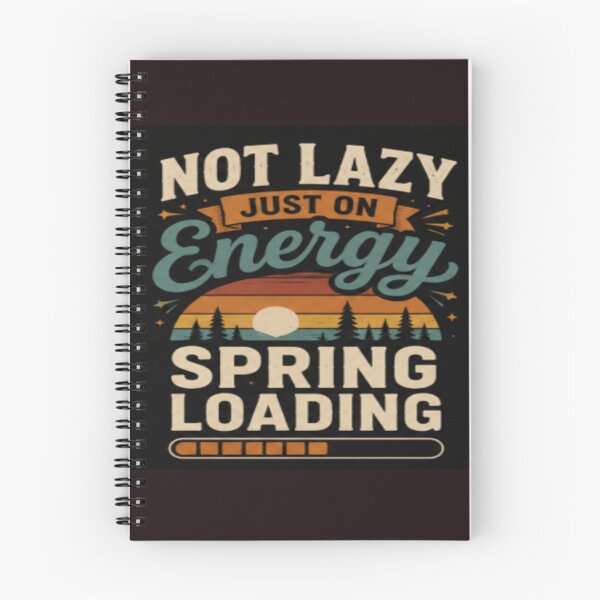 Item preview, Not Lazy Just On Energy colorful typographic camping design designed and sold by SmashingDeals.