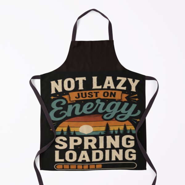 Item preview, Not Lazy Just On Energy colorful typographic camping design designed and sold by SmashingDeals.