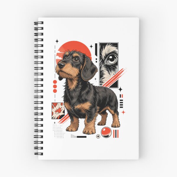 Item preview, Scruffy Dachshund Urban Kawaii Dog Art designed and sold by AntiqueImages.
