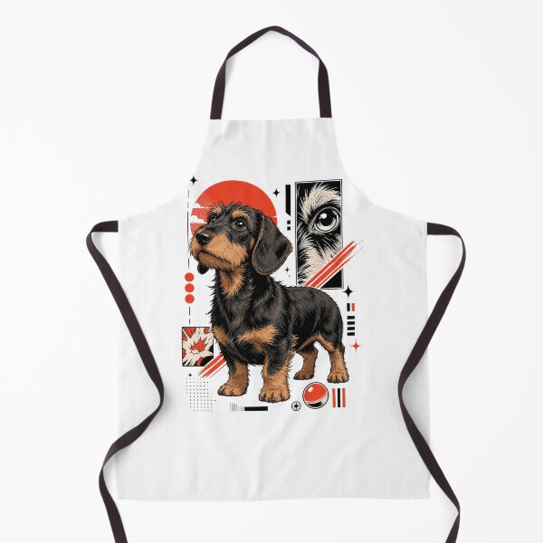 Item preview, Scruffy Dachshund Urban Kawaii Dog Art designed and sold by AntiqueImages.