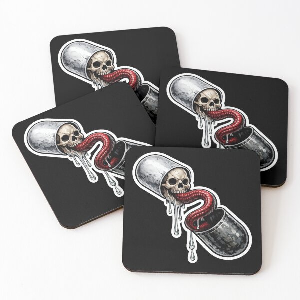 Item preview, Creepy Skull Pill With Long Red Tongue designed and sold by Munib320.