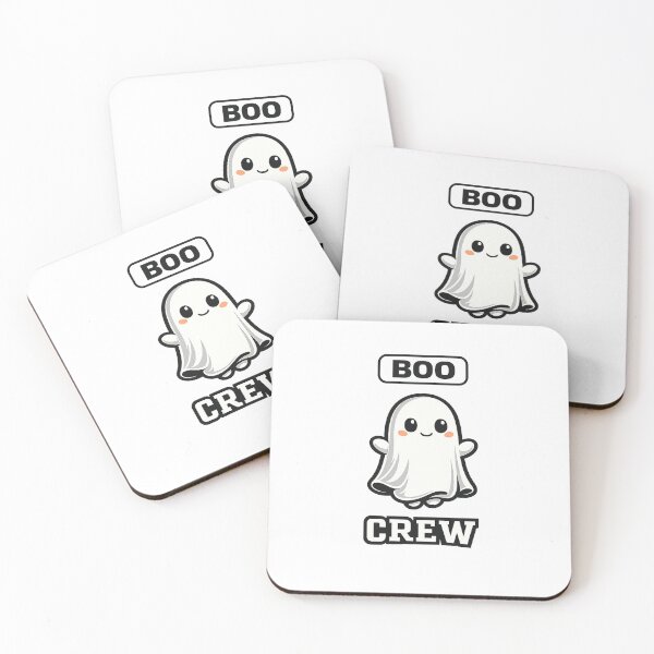Item preview, Boo Crew Cute Ghost Minimalist Halloween Vector designed and sold by wizooo411.