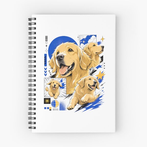 Item preview, Happy Retriever Dog Urban Kawaii Comic Style designed and sold by AntiqueImages.