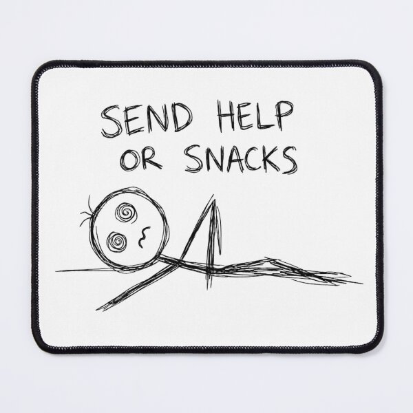Item preview, Send Help or Snacks designed and sold by StickVerse by Owais.