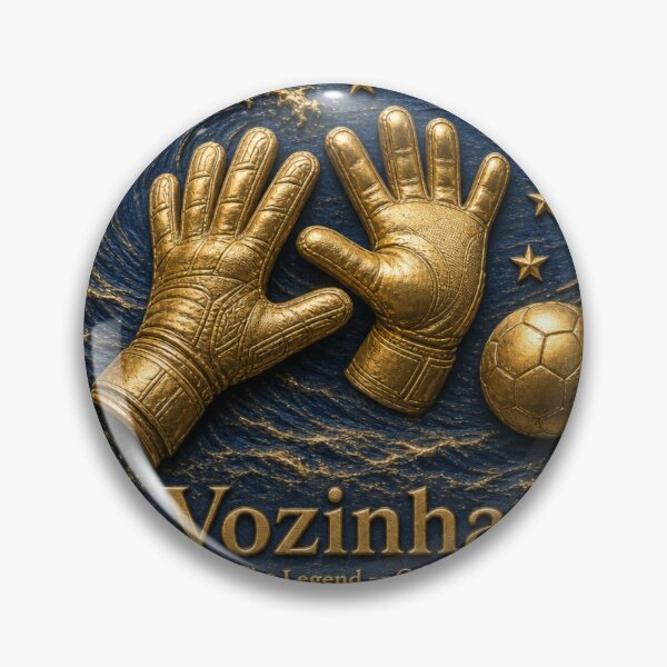 Item preview, Golden Soccer Legends Medal Vozinha Cabo Verde GoalKeeper designed and sold by BrickByDream.