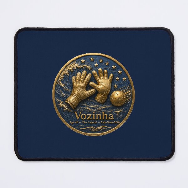 Item preview, Golden Soccer Legends Medal Vozinha Cabo Verde GoalKeeper designed and sold by BrickByDream.