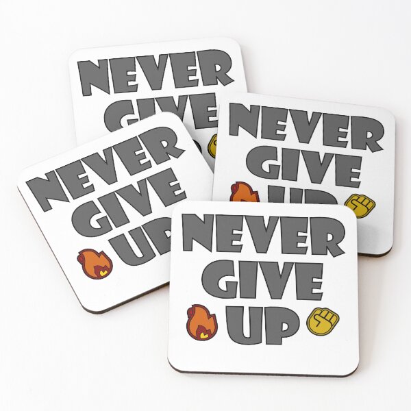 Item preview, Never give UP - Light Gray designed and sold by MikkySketch.