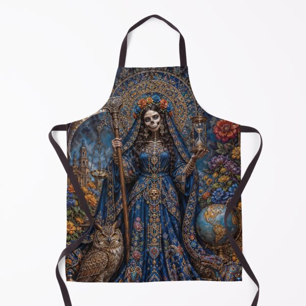 Item preview, Blue Dress Santa Muerte designed and sold by AliceWhiteDF.