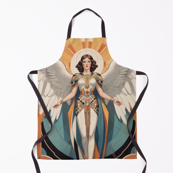 Item preview, Art Deco Archangel Vintage Divine Fantasy Art designed and sold by GenesisArtis.