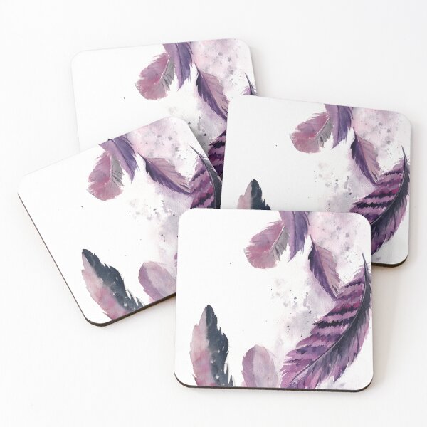 Item preview, Purple feathers designed and sold by CanotStop.