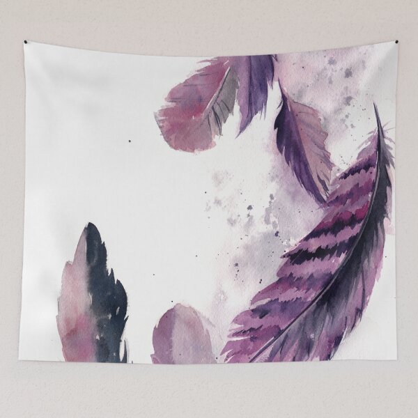 Item preview, Purple feathers designed and sold by CanotStop.