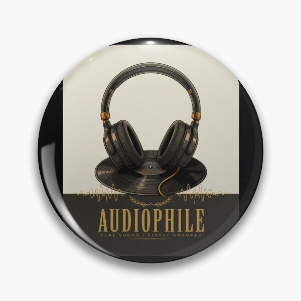 Artikelvorschau, Audiophile – Vintage-Kopfhörer Vinyl Pure Sound Design entworfen und verkauft von Midnight Veil Designs.