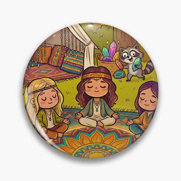 Item preview, Whimsical Boho Forest Camp Wall Art | Cozy Meditation Camping Print | Woodland Crystal Decor | Colorful Boho Nursery Art designed and sold by ChloeDesigns401.