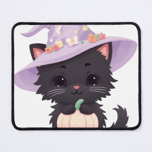 Item preview, Pastel Black Cat Witch Kawaii Sticker | Cute Halloween Kitten designed and sold by Stylestickers55.