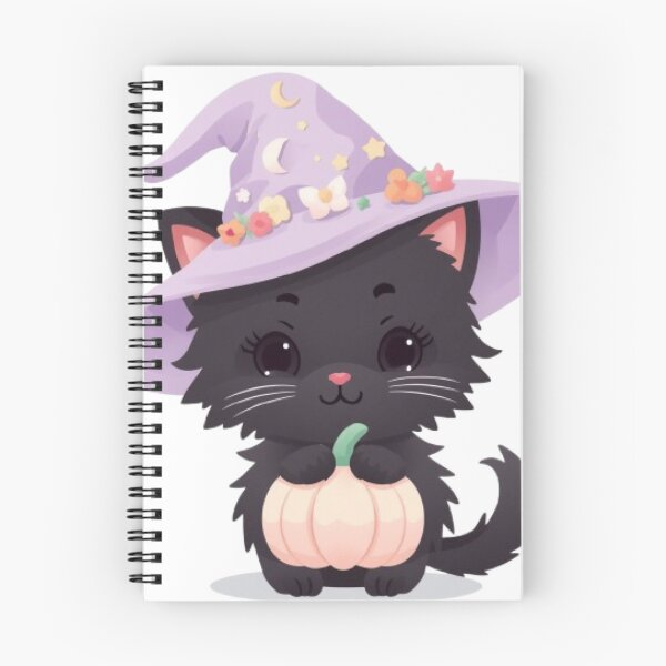 Item preview, Pastel Black Cat Witch Kawaii Sticker | Cute Halloween Kitten designed and sold by Stylestickers55.