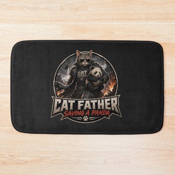 Item preview, panda/cat father designed and sold by @jon.